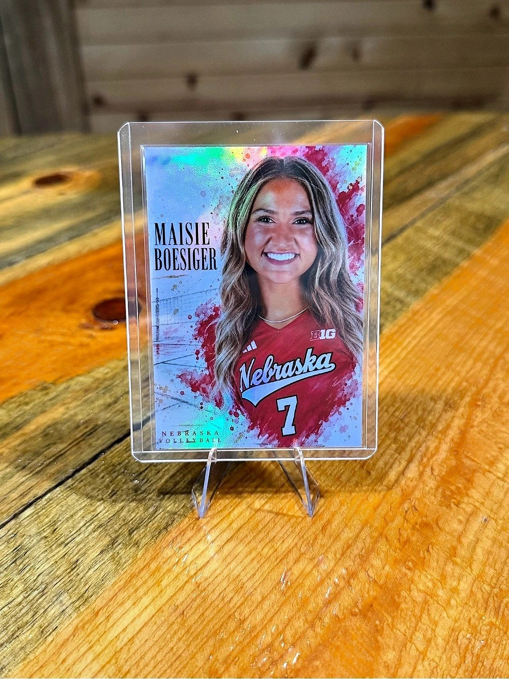 Maisie Boesiger Nebraska Cornhuskers Volleyball Custom Trading Card